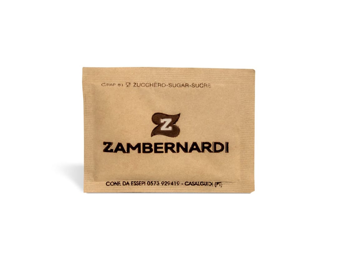 Zucchero di canna in bustina - Zambernardi - 100 pezzi